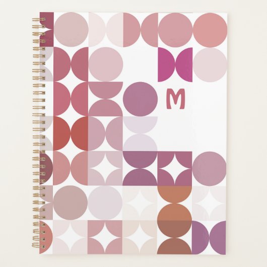 Motif d'art rétro rose pâle personnalisé Mauve Tau (Devant)