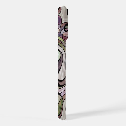 Motif d'art rétro violet gris noir Mosaïque (Côté droit)
