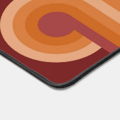 Motif d'art rouge orange foncé marron personnalisé (Coin)