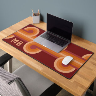 Motif d'art rouge orange foncé marron personnalisé