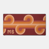 Motif d'art rouge orange foncé marron personnalisé (Recto)