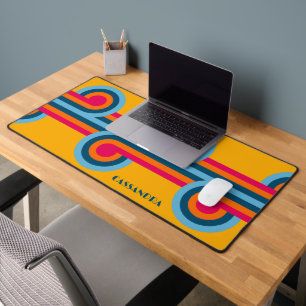 Motif d'art Turquoise bleu orange rouge