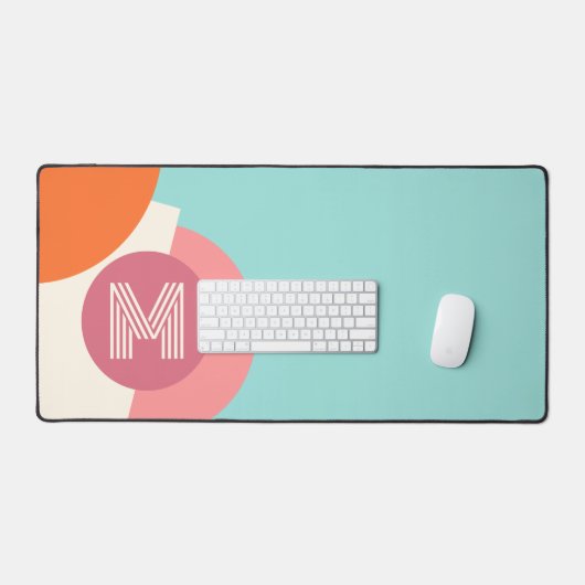 Motif d'art Turquoise Turquoise vert rose orange (Clavier et souris)