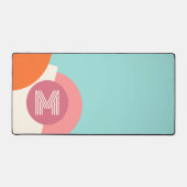 Motif d'art Turquoise Turquoise vert rose orange (Recto)
