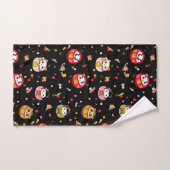 Motif daruma mignon (Serviette à main)