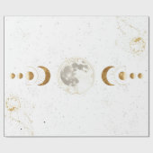Motif d'astrologie céleste | Papier cadeau (Plat)