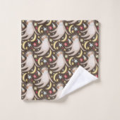 Motif d'astronaute de paresse (Gant de toilette)