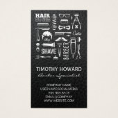 Motif d'atelier de coiffure | Cuir (Devant)