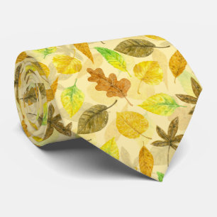 Motif d'automne aquarelle 2 cravate