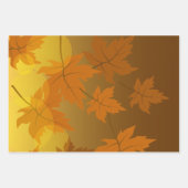 Motif d'automne avec feuilles d'érable en chute et (Devant 3)