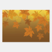 Motif d'automne avec feuilles d'érable en chute et (Devant 2)