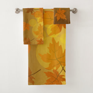 Motif d'automne avec feuilles d'érable en chute et