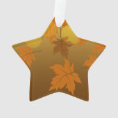 Motif d'automne avec feuilles d'érable en chute et (dos)