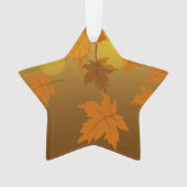 Motif d'automne avec feuilles d'érable en chute et (devant)