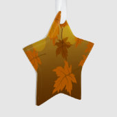 Motif d'automne avec feuilles d'érable en chute et (devant)