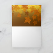 Motif d'automne avec feuilles d'érable en chute et (Intérieur)