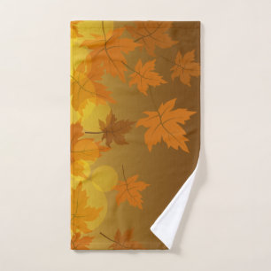 Motif d'automne avec feuilles d'érable en chute et