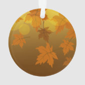 Motif d'automne avec feuilles d'érable en chute et (dos)