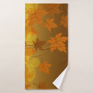 Motif d'automne avec feuilles d'érable en chute et