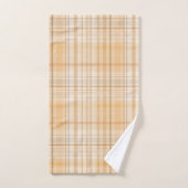 Motif d'automne citrouille épice Plaid (Serviette à main)