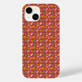 Motif d'automne coque iphone rouge orange (Verso)