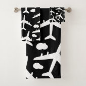 Motif d'avion Black Flying (En situation)