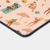 Motif de bains de soleil de plage (Coin)