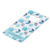 Motif De Baleines, Baleines Bleues, Votre Nom (Dos Angle)