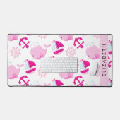 Motif De Baleines, Baleines Roses, Votre Nom (Clavier et souris)