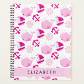 Motif De Baleines, Baleines Roses, Votre Nom (Devant)