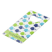 Motif De Baleines, Beaux Baleines, Votre Nom (Dos Angle)