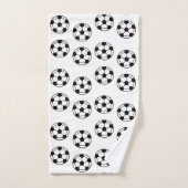 Motif de balle de football (Serviette à main)