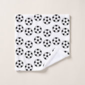Motif de balle de football (Gant de toilette)