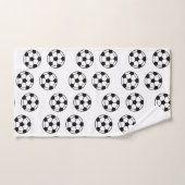 Motif de balle de football (Serviette à main)