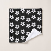 Motif de balle de football (Gant de toilette)
