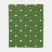 Motif de balle de golf Couverture de polaire perso (Devant)