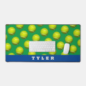 Motif de balle de tennis, Nom Blanc Gras, Bleu & V (Clavier et souris)