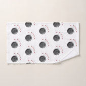 Motif de balle et de broches de Bowling personnali (Serviette à main)
