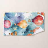 Motif de ballon à air chaud coloré (Serviette à main)