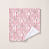 Motif de ballons roses (Gant de toilette)