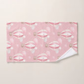 Motif de ballons roses (Serviette à main)