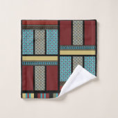 Motif de bande de blocs mexicain 1 (Gant de toilette)