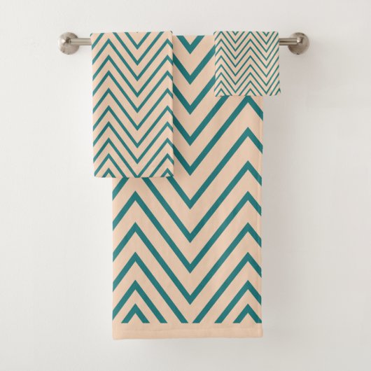 Motif de bande de papier bleu Chevron (En situation)