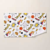 Motif de bande dessinée (Serviette à main)