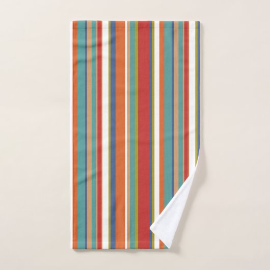 Motif de bande multicolore (Serviette à main)