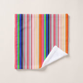 Motif de bande verticale multicolore (Gant de toilette)