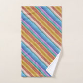 Motif de bandes d'aquarelle multicolore (Serviette à main)