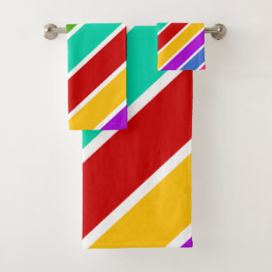 Motif de bandes de bonbons de couleur rétro