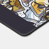 Motif de bandes dessinées de l'école de texte pers (Coin)