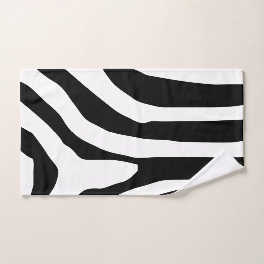 Motif de bandes d'impression Zebra (Serviette à main)
